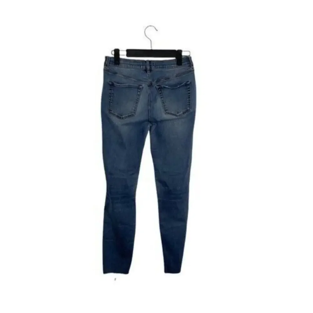 Pacsun Womens Jeans Size 26 Denim Blue Casual Raw Hem Distressed Ankle Legging - Picture 2 of 16